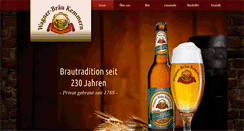 Desktop Screenshot of brauerei-wagner.de